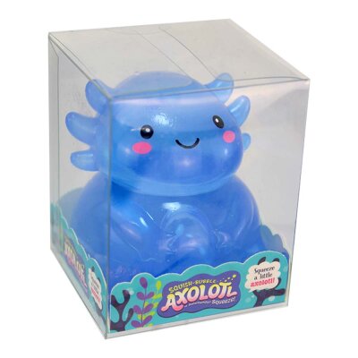 Axolotl blau aus Gummi "Squeezy" - ca. 8 cm