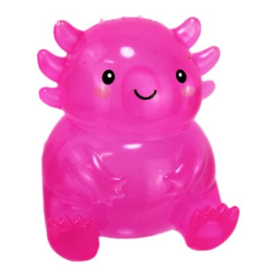 Axolotl Figur aus Gummi "Stretchy" im Display 12 Stück