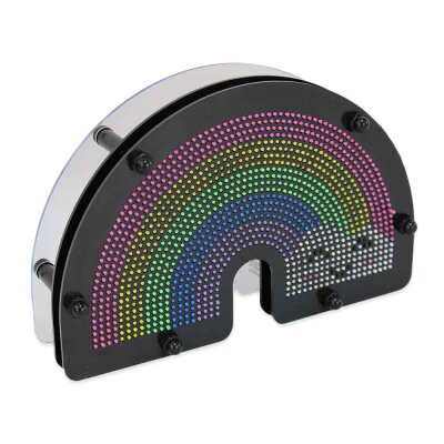 Pin Art Motiv Regenbogen "Pin It!" - ca. 21 cm