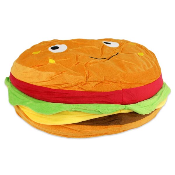 Hamburger Kuscheltier mit Gesicht - ca. 48 cm