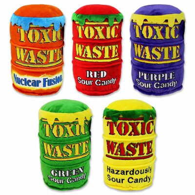 Plüsch Fass "Toxic Waste" mit Sour Candy...