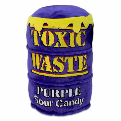Plüsch Fass "Toxic Waste" mit Sour Candy Motiv - ca. 23 cm