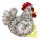 Kuscheltier Huhn sitzend - ca. 28 cm