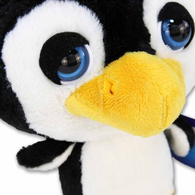 Pinguin aus Plüsch mit großem Kopf - ca. 21 cm