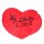 Herzkissen rot "Ich liebe Dich" - ca. 82 cm