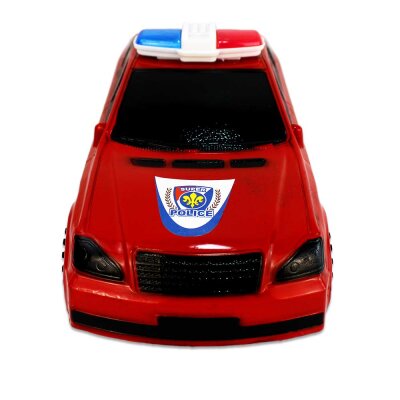 Polizei Auto Spielzeug - ca. 35 cm mit Friktionsmotor