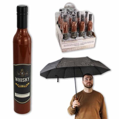 Regenschirm Flasche Whisky Motiv - ca. 90 cm