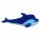 Delfin Plüsch blau mit Schlaufe - ca. 50 cm