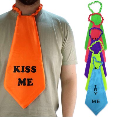 Karneval Krawatte mit Spruch - ca. 45 cm