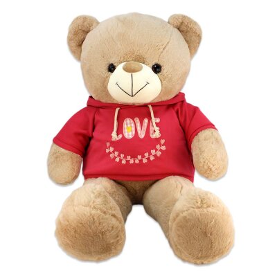 Liebes Teddy mit Pullover XXL "Love" - ca. 105 cm