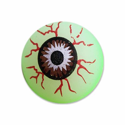 Flummi Auge Motiv mit Adern - ca. 27 mm Durchmesser