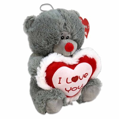 I love you Teddy mit Herz - ca. 30 cm