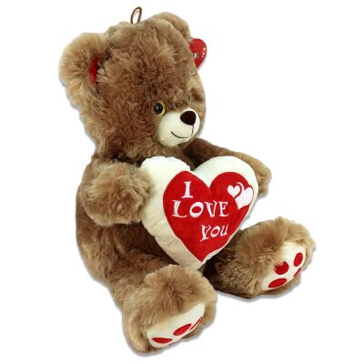 Teddybär I Love You - ca. 35 cm 2fach sortiert