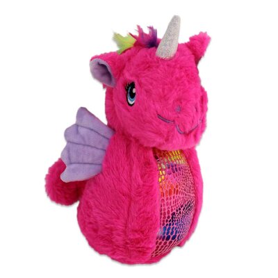 Seepferd Plüsch pink mit Glitzerhorn - ca. 20 cm