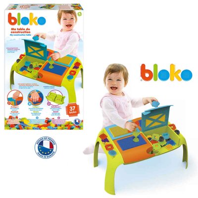 Bloko Steckspiel mit Tisch für Kinder - 37 Bausteine