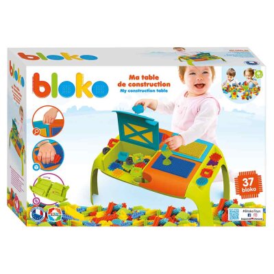 Bloko Steckspiel mit Tisch für Kinder - 37 Bausteine