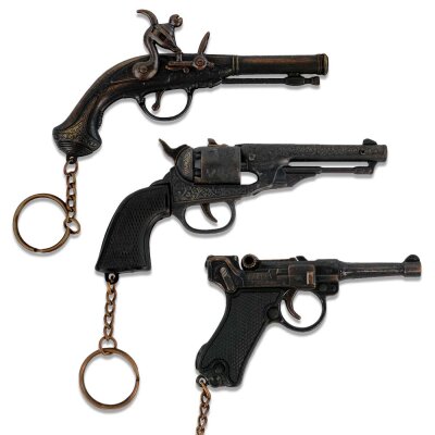 Schlüsselanhänger Revolver - ca. 10 cm