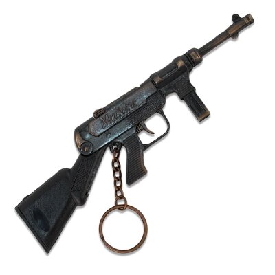 Schlüsselanhänger Gewehr mit Klickfunktion - ca. 16 cm