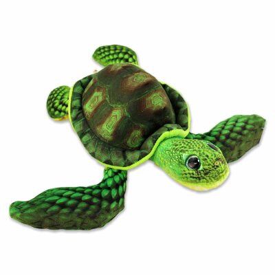Grüne Plüsch Schildkröte - ca. 28 cm