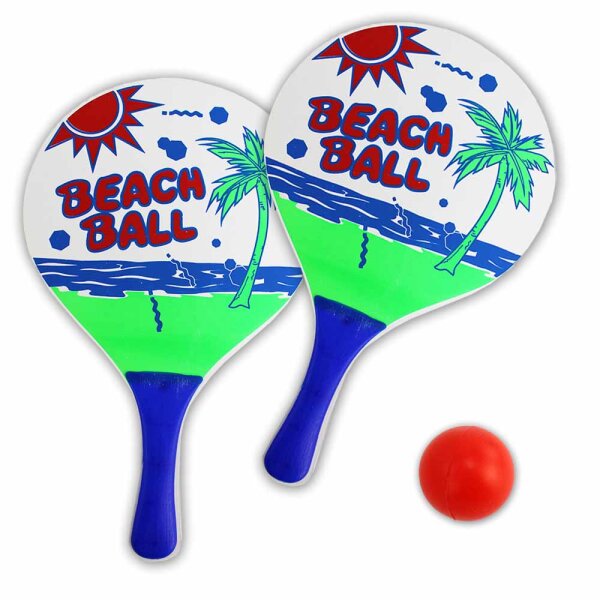 Beach Ball Set mit 2 Schlägern