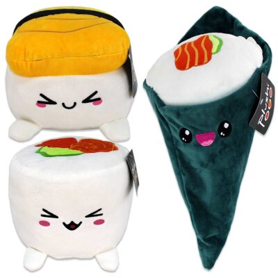 Sushi Kuscheltier mit Kawaii Gesicht - ca. 20 cm
