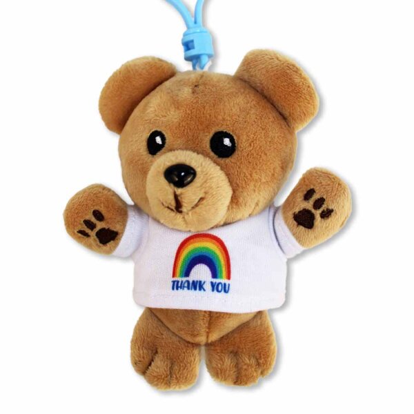 Teddy 10 cm mit Bagclip und Shirt