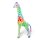 Plüsch Giraffe groß 150 cm "Rainbow"