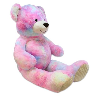 Teddy Bär rosa Muster XXL - ca. 130 cm