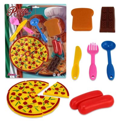 144x Pizza Set Spielzeug mit Accessoires im Umkarton