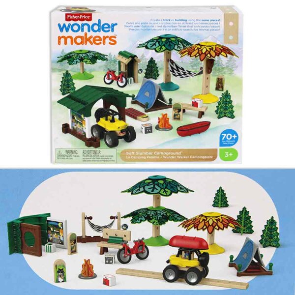 Fisher Price Wonder Makers Holzsteine "Camping"