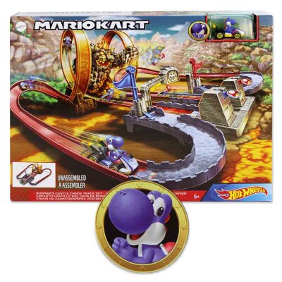 Hot Wheels Mario Kart Fahrzeug Bahn "Castle Bowser"