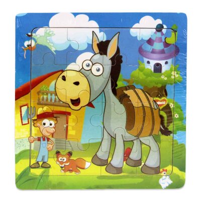 Holzpuzzle Tiere 16 Teile - ca. 15 cm