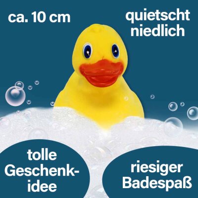 Quietsche-Ente klassisch gelb - ca. 10 cm