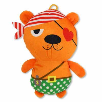 Piraten Teddy orange - ca. 20 cm