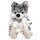 Kuscheltier Husky klein mit Baby - ca. 25cm