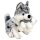 Kuscheltier Husky klein mit Baby - ca. 25cm