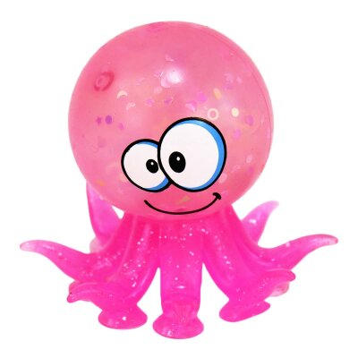 Oktopus Spielzeug Gummi zum Quetschen - ca. 7,5 cm