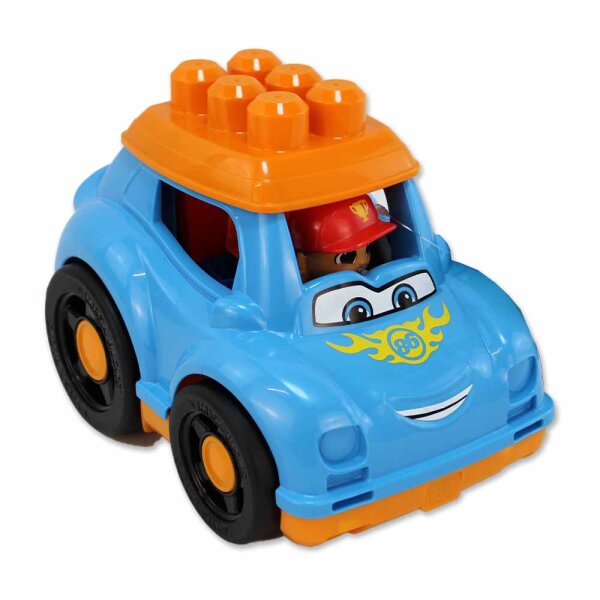 Mega Bloks Auto mit Figur "Ricky Race Car" - ca. 24 cm