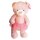 Teddy mit Kleid und Schleife für Mädchen rosa - ca. 100 cm