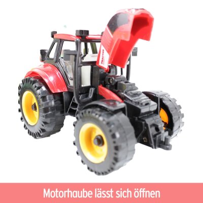 Spielzeug Traktor mit Anhänger - 3fach sortiert -...