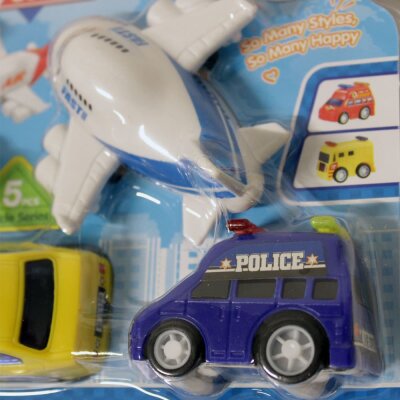 Notfallautos- und Flugzeuge Spielzeug Set