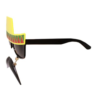 Faschingsbrille Sombrero mit Schnurrbart