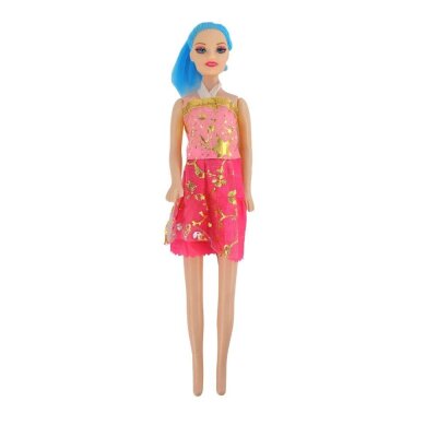 Puppe mit Kleid in Sichtbox - im Display