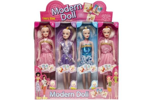 Puppe im Schaukarton, verschiedene Modelle, 11,5 cm