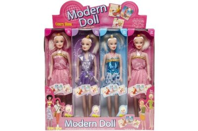 Puppe im Schaukarton, verschiedene Modelle, 11,5 cm