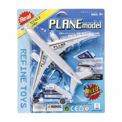 Flugzeug Spielzeug klein auf Karte