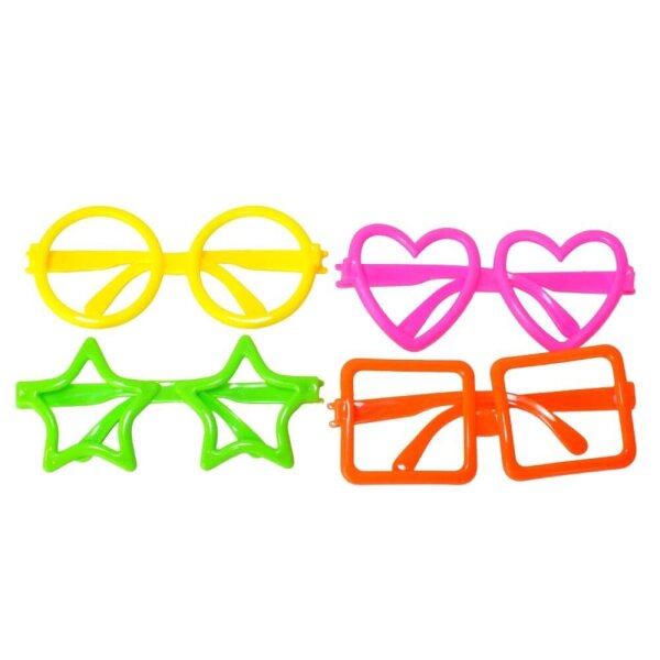 Faschingsbrillen in neon