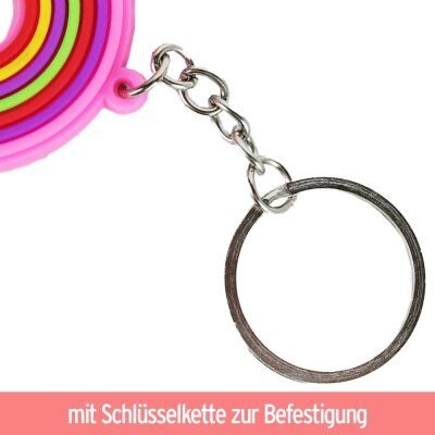 Regenbogen Schlüsselanhänger - ca. 9 cm