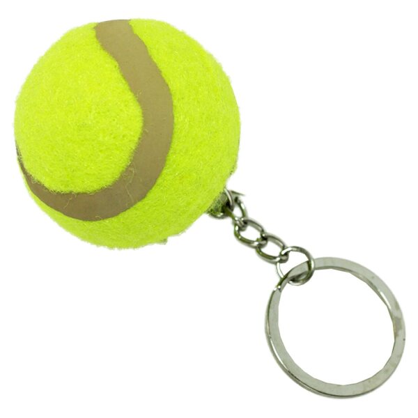 Tennisball an Schlüsselkette, 4 cm