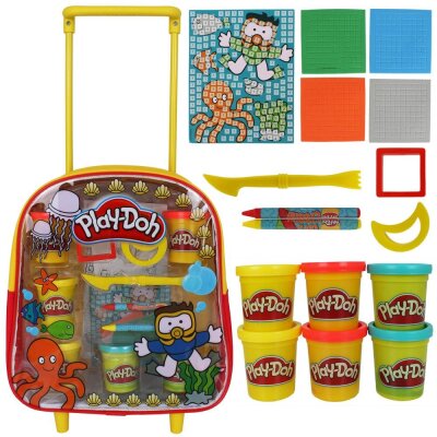 Play-Doh Trolley- Rucksack mit Knete, Stiften und viel...